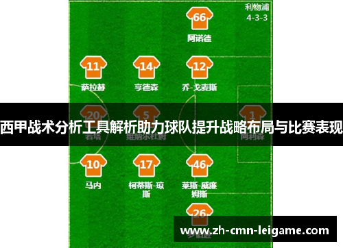 西甲战术分析工具解析助力球队提升战略布局与比赛表现